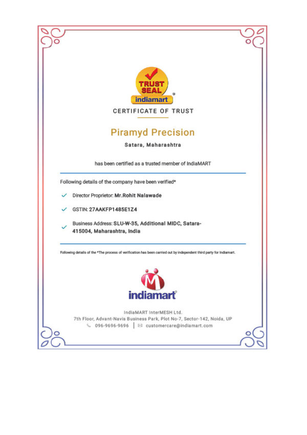 indiamart-trust-seal-certificate-piramyd-precision